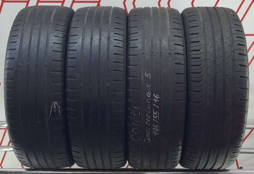 Шины Continental ContiEcoContact 5 195/55 R16 -- б/у 5